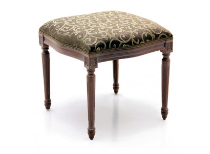Designer Wunngsäll Stolz Holz Textil Fousshocker Ottoman Sëtzstol Sëtzpouf