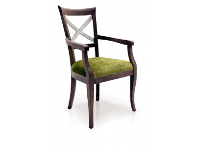 Këssen Still 1x Fotell Wunn- Iessen- Zëmmer Textil Designer Stull Luxus Léinestull