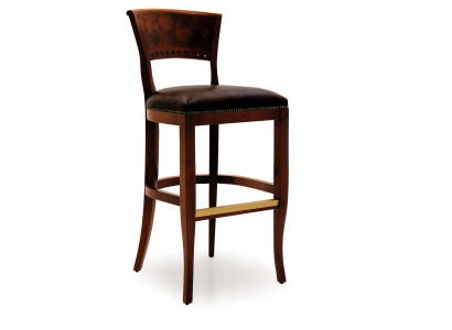 Hocker Barhocker Kinneken Polster Klassesch Samt 1 Sëtz Antik Stil Stull