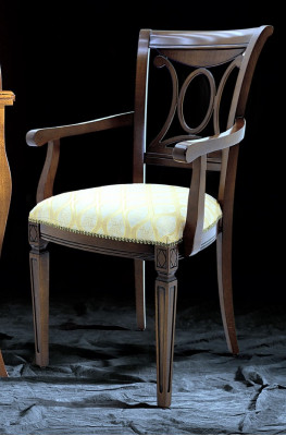 Design Massivholzstull Armlehnestull Leeschtstull Fauteuil Iesszëmmer Wunnzëmmer Büro