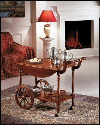 Servéiertdësch Dësch Niewendësch Luxus Klass Echt Holz Antik Stil Barock Rokoko