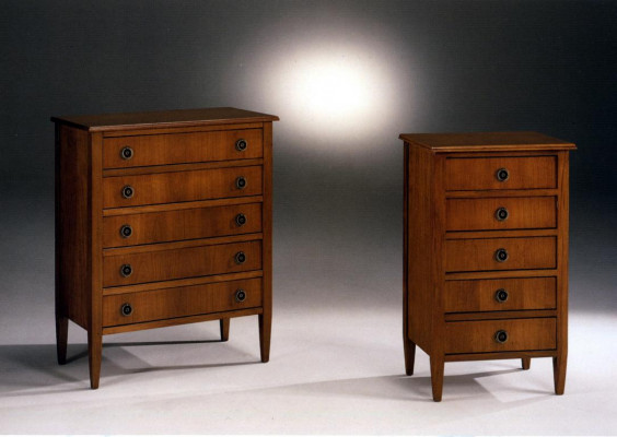 Massivt italienescht Miwwelensemble - Héichschaf, Kommode, Sideboard fir stilvoll Arichtung