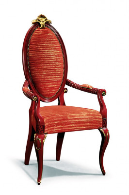 Designer Holz Still Polsterschair Wunnzëmmerstull Iesszëmmerstull mat Armleedem.