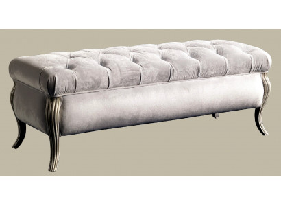 Chesterfield Design Hocker Oval Pouf Fousshocker Miwwelen Polsterhocker Sëtzhocker