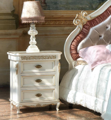 Design Nuetsdësch Konsole Niewendësch Schlofzëmmer Holz Glanz Dëscher Konsolen