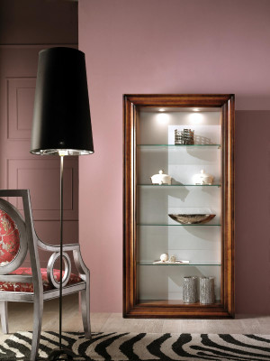 Luxus Vitrine Holz Miwwelen Schief Regal Akteschaf Glasschaf Antik Schaf