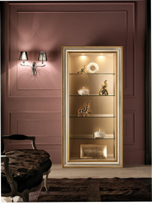 Vitrine Glas Schaf Vitrinen Wunnzëmmer Schau Schief Italienesch Miwwelen NEI