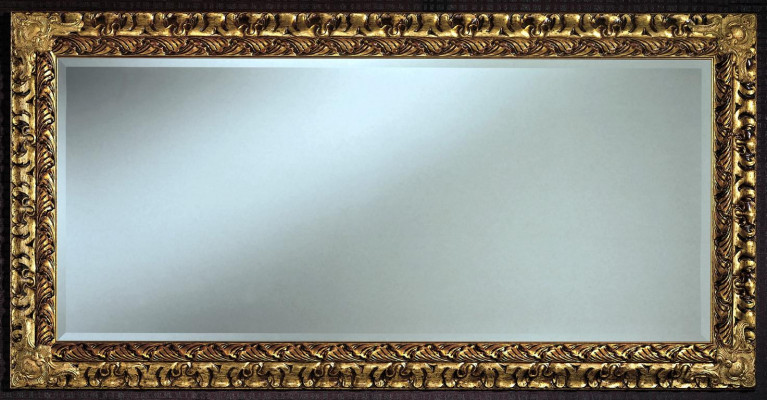 Spigel Italienesch Klassesch Designer Miwwelen Wandspigel Holz Gold Neie XXL
