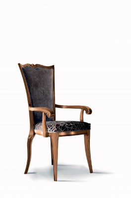 Iesszëmmerstull Art déco Aarmlehn Iesszëmmer Still Design Textil Luxus Lehnstull