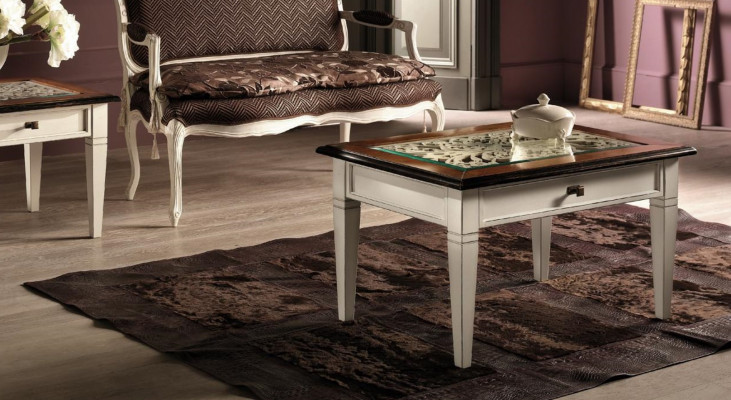 Canapé-Tabellen Dësch Luxus Holz Dëscher Konsolen Design Italienesch Miwwelen Vaccari