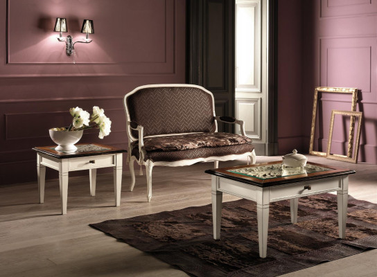 Canapé-Tabellen Dësch Luxus Holz Dëscher Konsolen Design Italienesch Miwwelen Vaccari