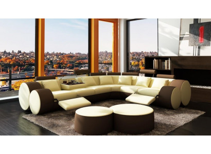 Ecksofa Sofa Lieder Couch - Designer Couchgarnitur Sëtz Pultser Wunnlandschaft