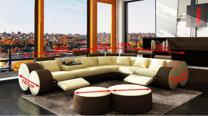 Ecksofa Sofa Lieder Couch - Designer Couchgarnitur Sëtz Pultser Wunnlandschaft