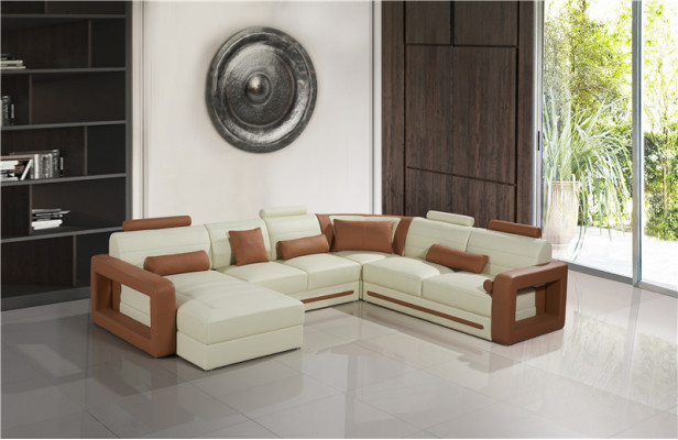 Designer Canapé U-Form Eckcouch Polster Canapé Lieder Garnituren Wunnlandschaft Neit