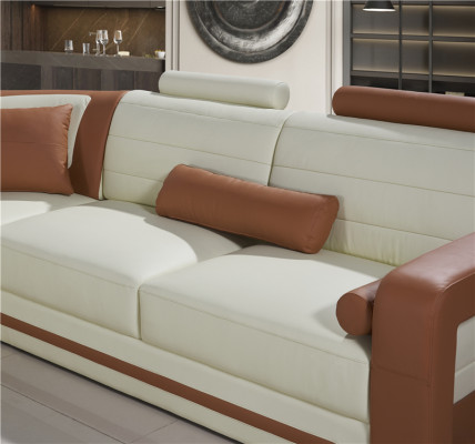 Designer Canapé U-Form Eckcouch Polster Canapé Lieder Garnituren Wunnlandschaft Neit