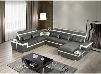 Sofas U Form Sofa Couch Polster Garnitur Wunnlandschaft Design Ecksofa Lieder Nei