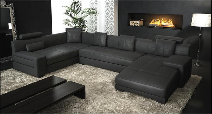 Wunnlandschaft Eckcanapé Canapé Couch Polster Sëtz Garnitur Canapéen Couchen