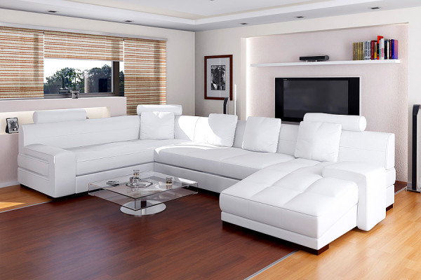 Wunnlandschaft Eckcanapé Canapé Couch Polster Sëtz Garnitur Canapéen Couchen
