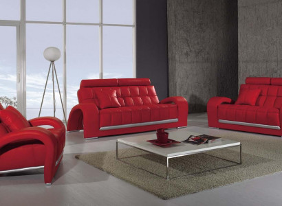 Canapé-Set 3+2+1 Sëtzer Sofa Couch Garnitur Lieder Sofasen Gepolstert Stoffer Textil