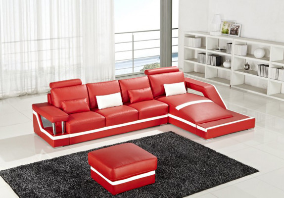 Eckcouch Sofa-Garnitur Couch Ecke Polster Hocker Set Komplett Sesselen Sofa