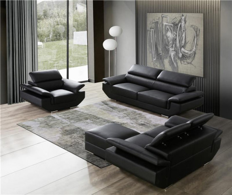 Multifunktioun Sofa'Sitzgrupp 3+2 Sëtzer Set Design Sofa Polster Couchen