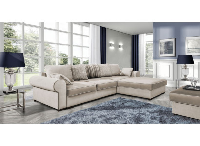 Stoff L-Form Canapé Wunnlandschaft Ecke-Sofa Garnitur Modern Design Sofa Textil