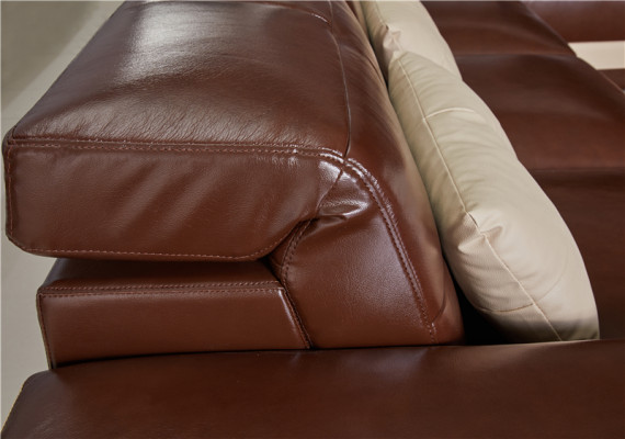 Eckcouch Lieder Wunnlandschaft Garnitur Design Modern Canapé L-Form Braun