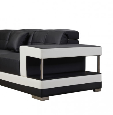 Liederdivan L-Form Canapé Wunnlandschaft Eckdivan Garnitur Design Sofa