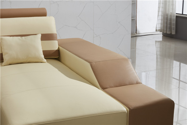 Liederkanapé L-Form Canapé Wunnlandschaft Eckkanapé Garnitur Design Modern Kanapé Beige