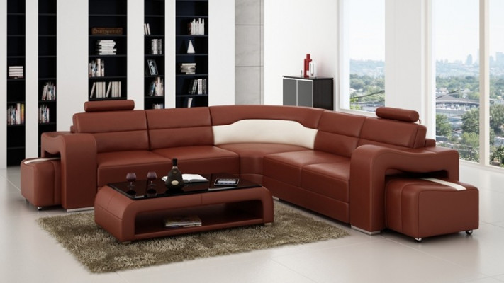 Eckcanapé Canapé Couch Polster Wunnlandschaft Lieder Eckcanapéen Deko Garnitur