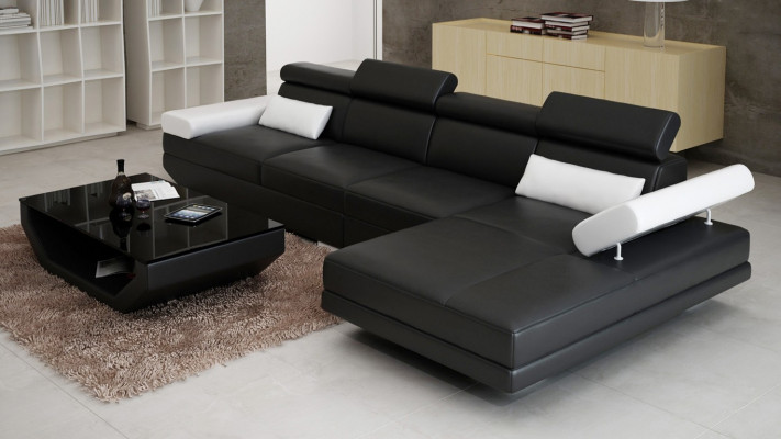 Liederkanapé L-Form Couch Wunnlandschaft Eckkanapé Garnitur Design Modern