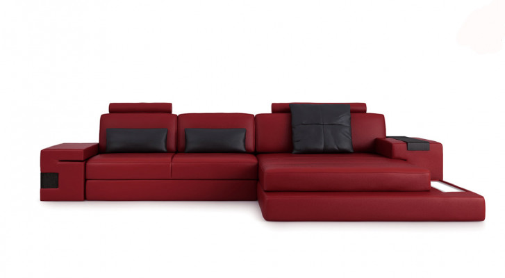 Design-Ecksofa Sofa Couch Polster-Eckgarnitur Ledersofa Sofas Couchen