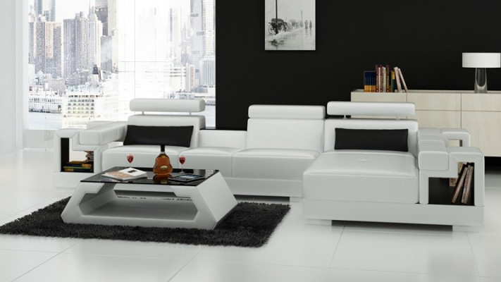 L-Form Sofa Canapé Polster Garnitur Wohnlandschaft Design Ecksofa Lieder