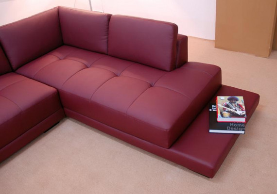 Eckcouch Ledercouch Sofa Couch Polster Eck Sëtz Wunnlandschaft Garnitur
