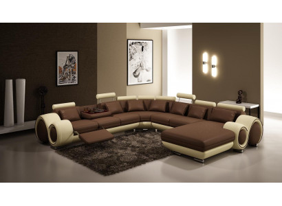 Canapéen U-Form Canapé Polster Garnitur Wunnlandschaft Design Eckcanapé