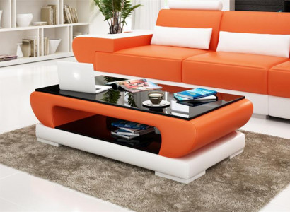 Design Glastabell Lieder Canapé Dësch Dëscher Glas Canapé Stuffdëscher