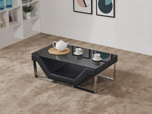 Couchtisch Kaffeidësch Glas Design Bäistelltischen Dësch Wunnzëmmer