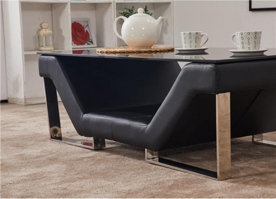 Couchtisch Kaffeidësch Glas Design Bäistelltischen Dësch Wunnzëmmer