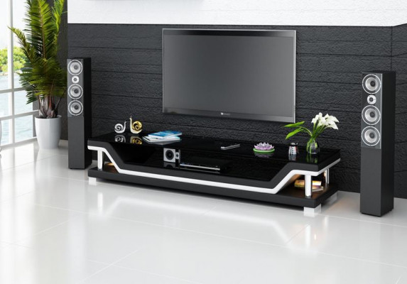 Designer RTV TV Kommod Anrichte Side Low Board Dekorative Schief Wohn.