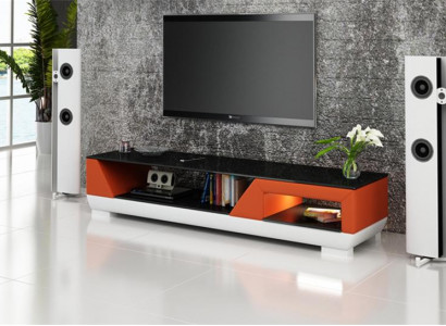 Sar Mëttevill, RTV Kommode, Schaf, Designer Miwwelen, Niddreg Réck, Kommoden