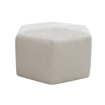 Stoff Fousshocker Ottoman Samt Sëtzblocker Hocker Pouf Puff Sëtzpouf Textil