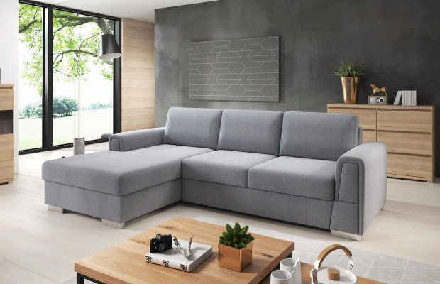 Wunnlandschaft Ecksofa L-Form Sofa Canapé Design Canapé Textil Deko Modern