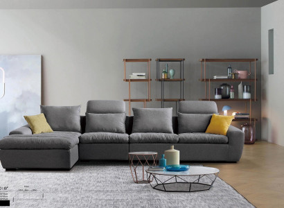 Sofa Eckcouch Designer Ecke Couches Wunnlandschaft Garnitur Textil