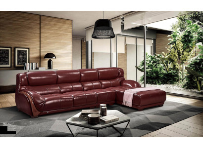 Ecksofa Lieder Polster Sëtz Couch Garnitur Wunnzëmmer Landschaft Sofas