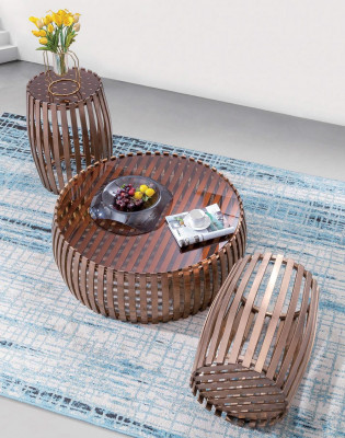 Couch Niewentafel Ronn Dëscher Ronn Sofa Metall Glas Designer