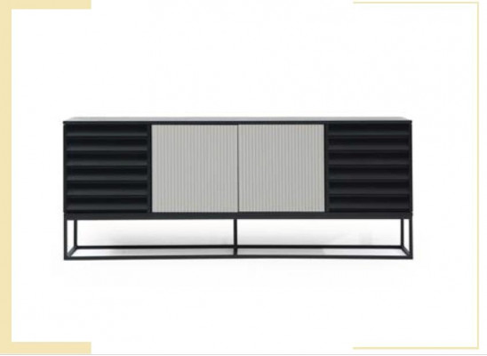 Iesskummer Setzen Iesszëmmer Iessdësch Still 8 Stéck Holz Schwaarz Set Neit