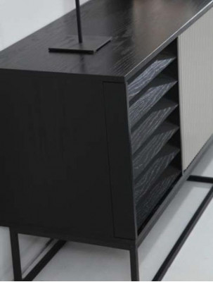 Iesskummer Setzen Iesszëmmer Iessdësch Still 8 Stéck Holz Schwaarz Set Neit