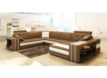 Wunnlandschaft Ecksofa Liederennsofa Sofa Couch Polster Sëtz Eck Garnitur DonbassB