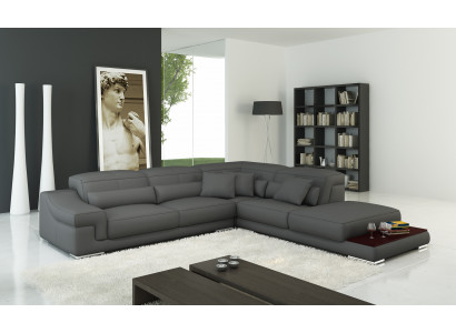 Multifunktions-Relac-Ecksofa Ledersofa Sofa Couch Polstersëtzer Eck-Sitz-Garnitur