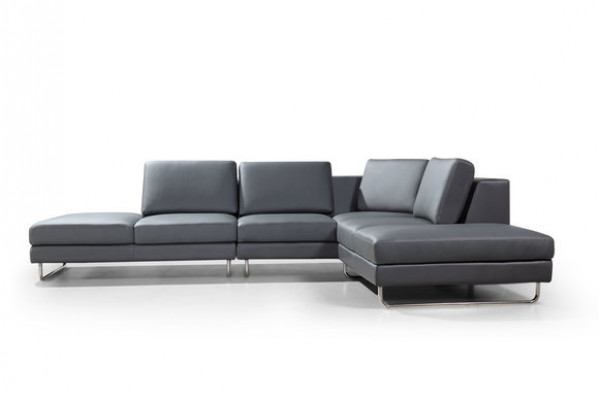 Ledercouch Design Polster Eckecksofa Wunnlandschaft Ecke Sofae Kauschen